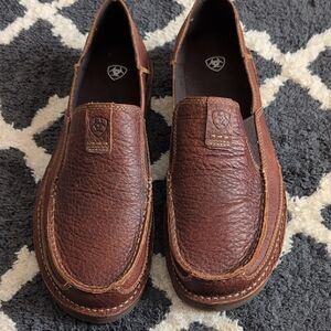 Ariat Men's Dark Brown Leather Slip-Ons